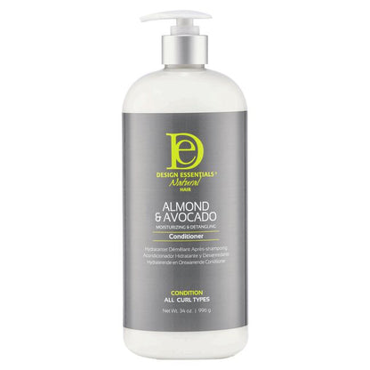 Design Essentials Almond & Avocado Moisturizing & Detangling Conditioner (32oz)