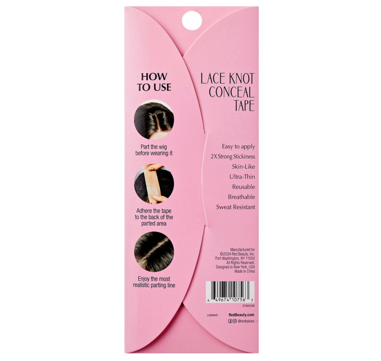 RED Lace Knot Conceal Tape