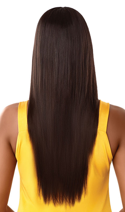 OUTRE The Daily Wig 100% Unprocessed Human Hair Lace Part Wig STRAIGHT V-CUT 22"