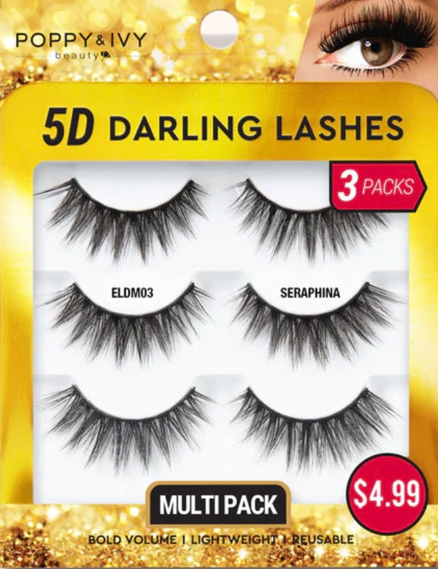 ABSOLUTE Poppy & Ivy5D Darling Lashes - 3 Pairs