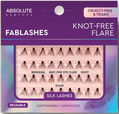 ABSOLUTE Fablashes Individual Knot-Free Flare Silk Lashes