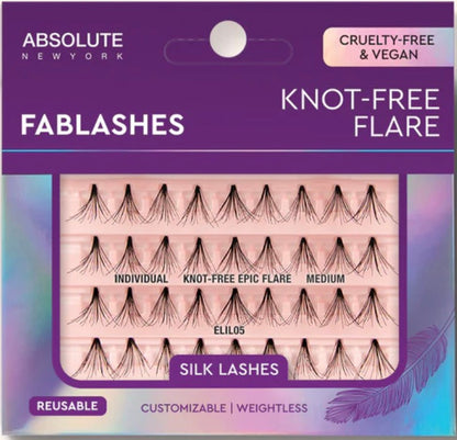 ABSOLUTE Fablashes Individual Knot-Free Flare Silk Lashes