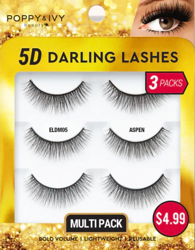 ABSOLUTE Poppy & Ivy5D Darling Lashes - 3 Pairs