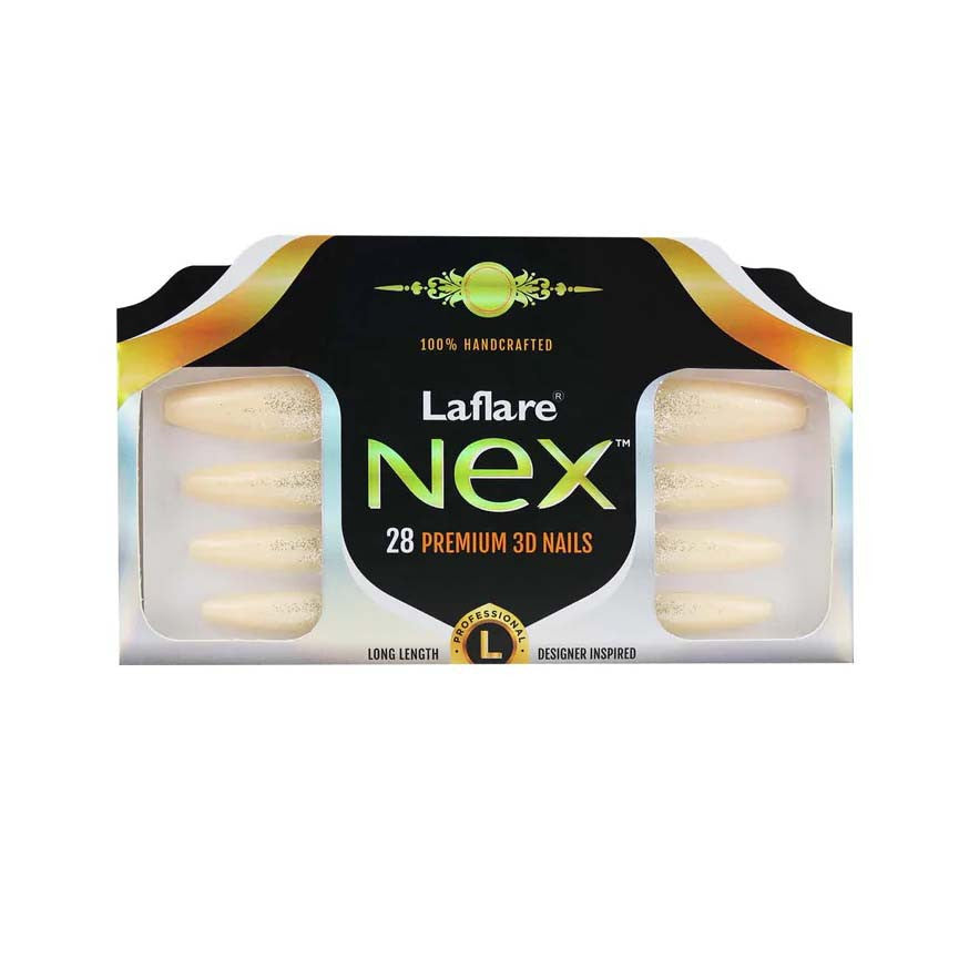 Laflare NEX 28 Premium 3D Nails - Long Coffin
