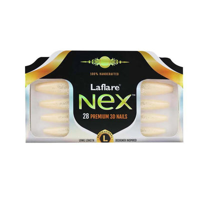 Laflare NEX 28 Premium 3D Nails - Long Coffin