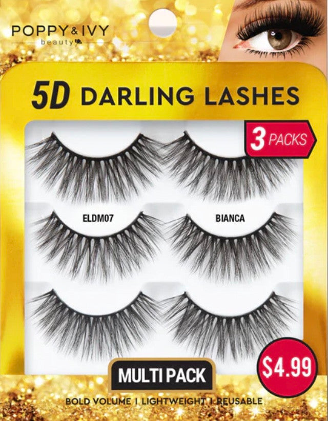 ABSOLUTE Poppy & Ivy5D Darling Lashes - 3 Pairs
