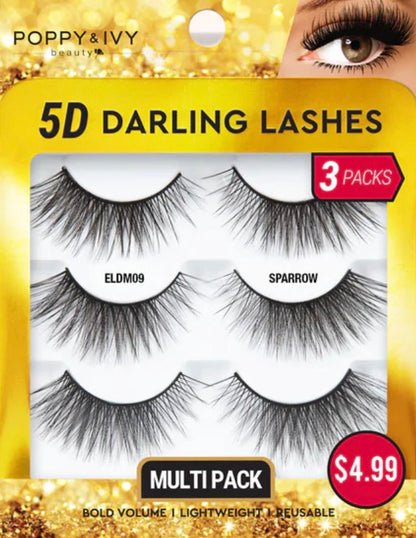 ABSOLUTE Poppy & Ivy5D Darling Lashes - 3 Pairs