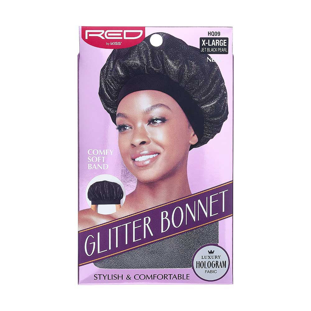 RED Glitter Bonnet