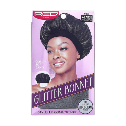 RED Glitter Bonnet