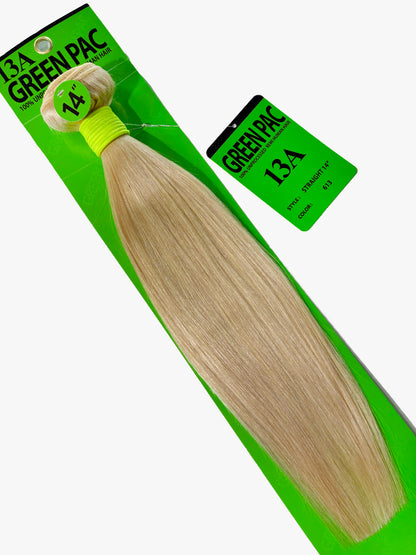 Green Pack 100% Human Hair Single Bundle - 613 Straight (10"-28")