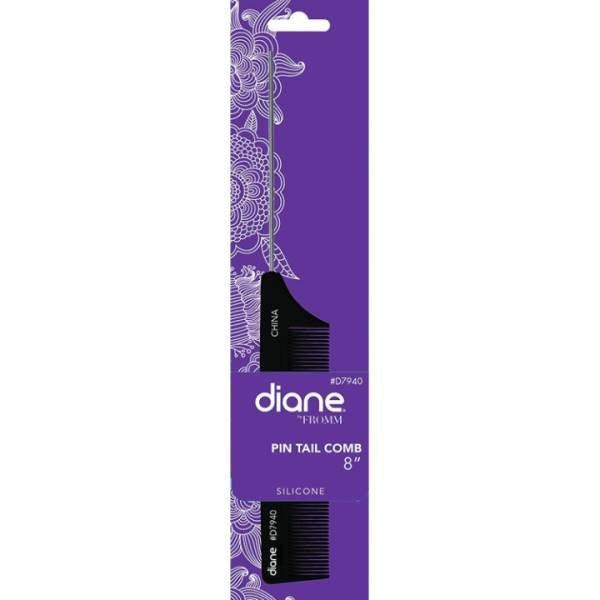 DIANE Silicone Pin Tail Comb 8"