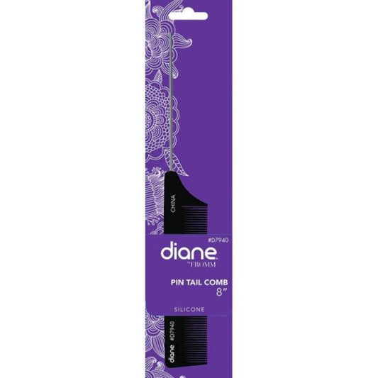 DIANE Silicone Pin Tail Comb 8"