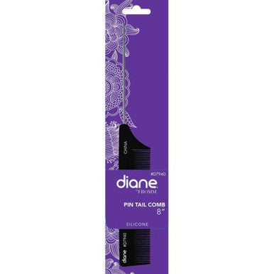 DIANE Silicone Pin Tail Comb 8"
