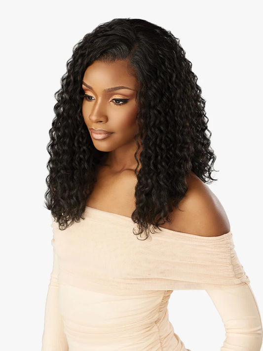 SENSATIONNEL Crowned Edge 13X5 Synthetic HD Lace Wig - WATER DEEP 16″