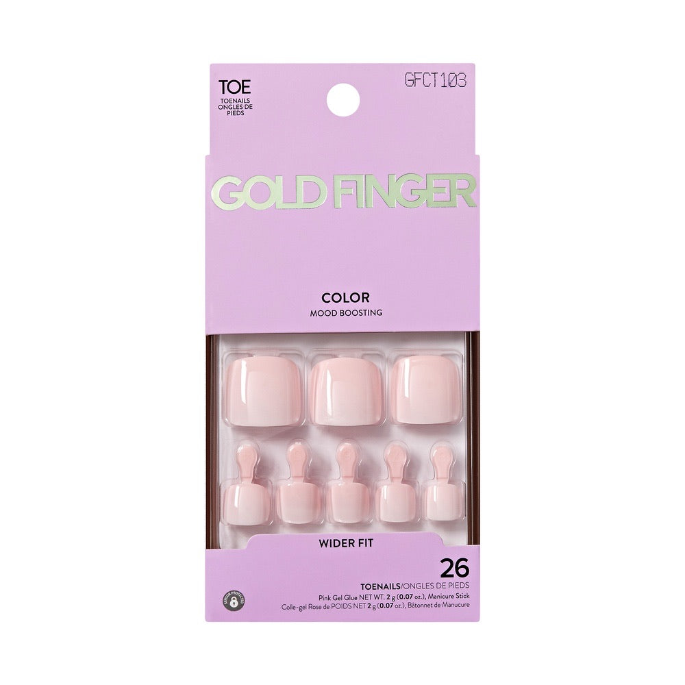 Kiss Gold Finger Colors Wider Fit Toenails - Glory