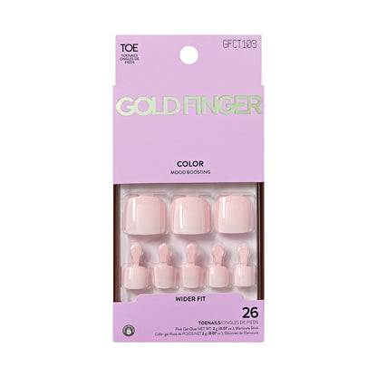 Kiss Gold Finger Colors Wider Fit Toenails - Glory