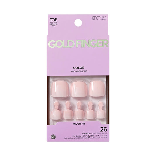 Kiss Gold Finger Colors Wider Fit Toenails - Glory