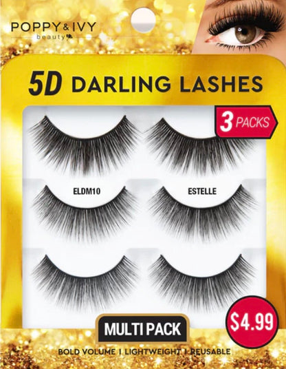 ABSOLUTE Poppy & Ivy5D Darling Lashes - 3 Pairs