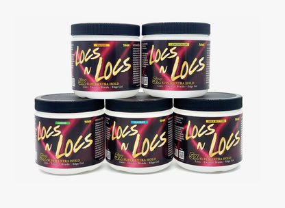 Locs & Locs Gel 5X Super Extra Hold Edge Gel 16oz