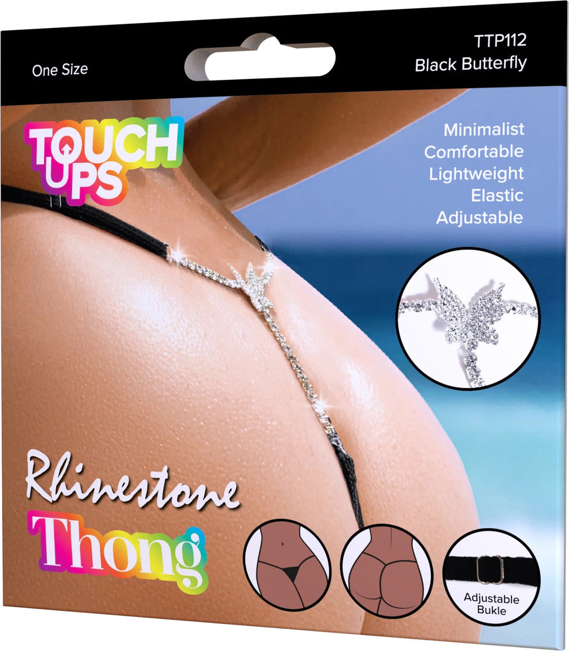 Touch Ups Rhinestone Underwear Thong