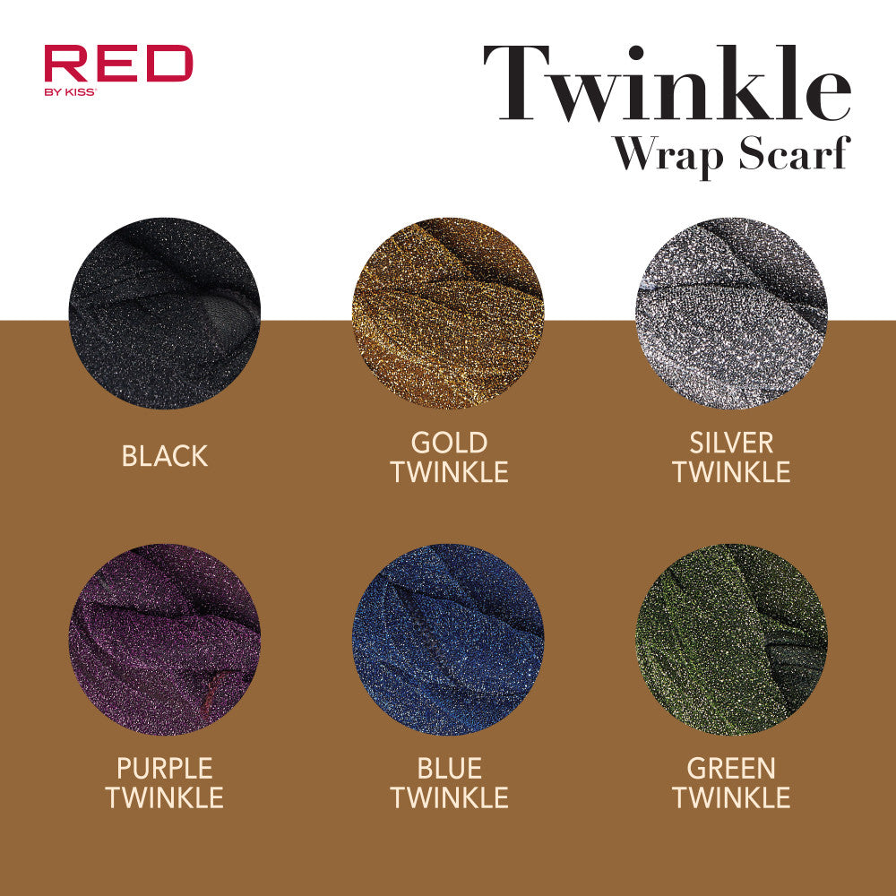 RED Twinkle Wrap Scarf