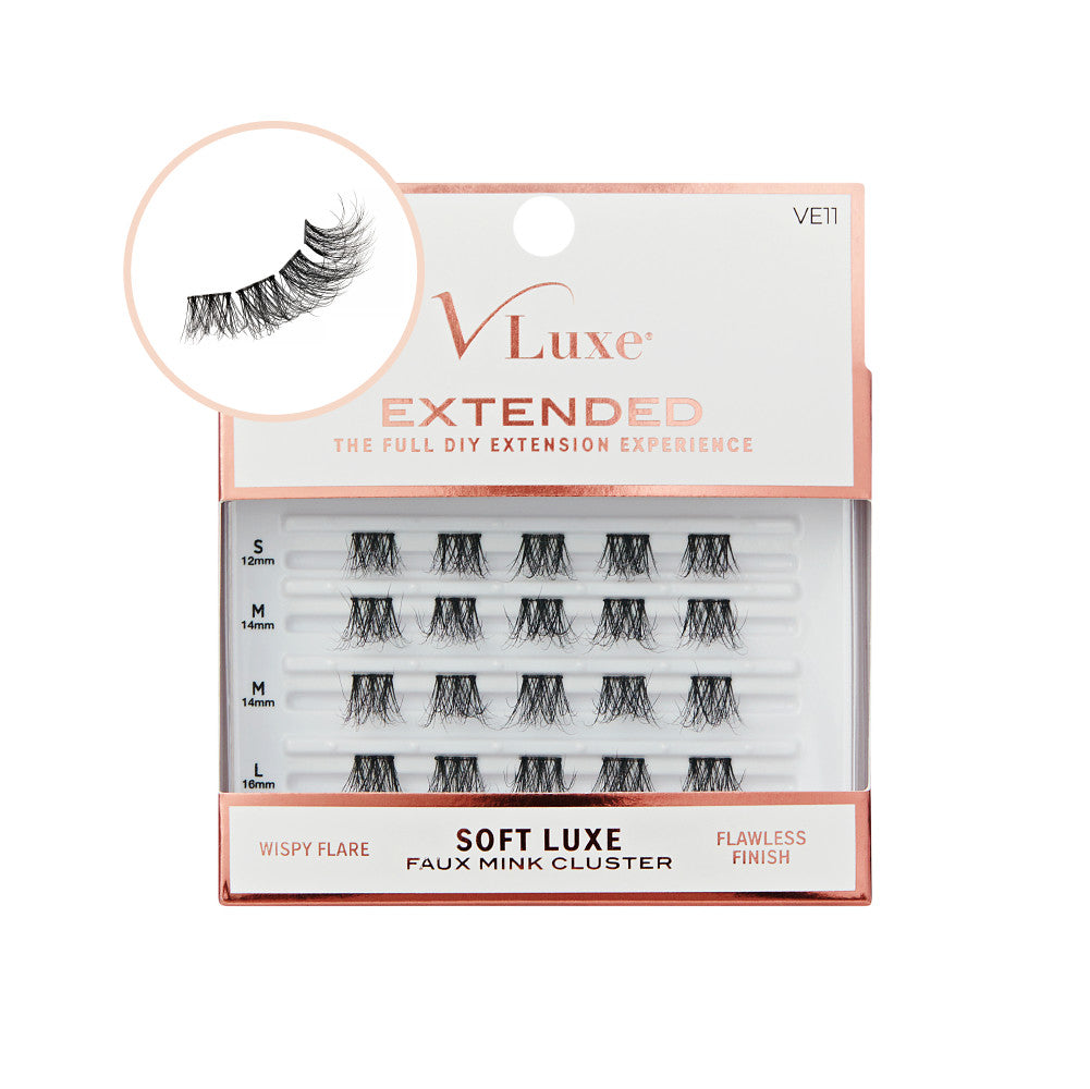 VLuxe Extended Soft Luxe Faux Mink Lash Cluster