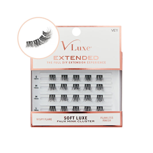 VLuxe Extended Soft Luxe Faux Mink Lash Cluster