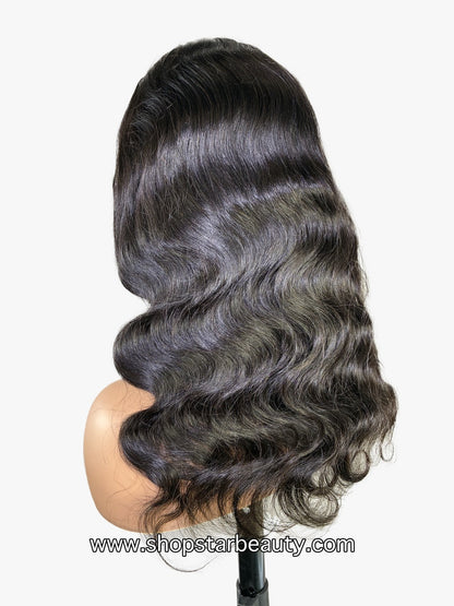 BOMB HAIR 100% Human Hair Band Wig - Body Wave (18"-22")
