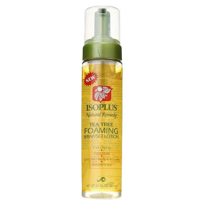 ISOPLUS Natural Remedy Tea Tree Foaming Wrap and Set Lotion (8.5 oz)