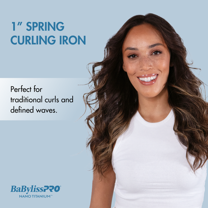 BaBylissPRO Nano Titanium Spring Curling Iron