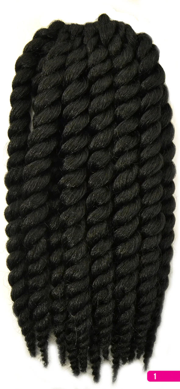 MANE CONCEPT Afri-Naptural Synthetic Pre-twisted Crochet Braid - 2X SENEGAL BANTU TWIST 12"