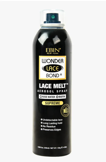 Ebin New York Wonder Lace Bond Lace Melt Aerosol Spray - ROSE WATER