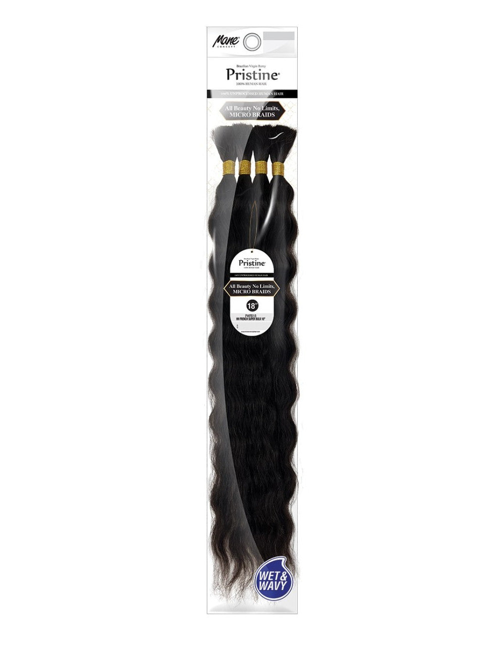MANE CONCEPT Pristine 100% Human Hair HH French Super Bulk (18"- 24")