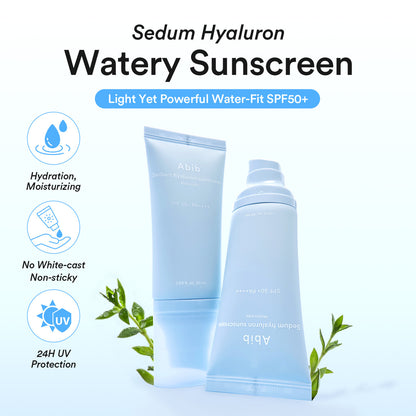 [Abib] Sedum Hyaluron Sunscreen Watery Tube SPF50+ PA++++ (1.69oz)