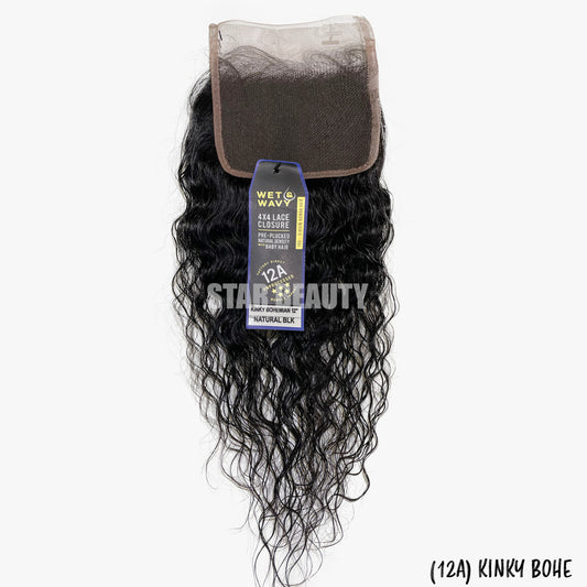 SENSATIONNEL 12A Wet & Wavy 4X4 HD Lace Closure 12"