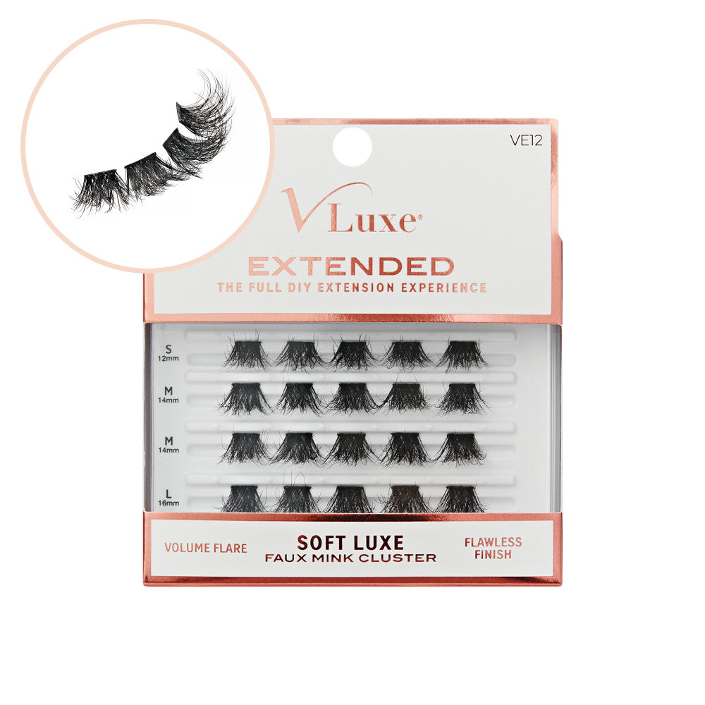 VLuxe Extended Soft Luxe Faux Mink Lash Cluster