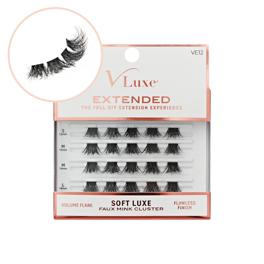 VLuxe Extended Soft Luxe Faux Mink Lash Cluster