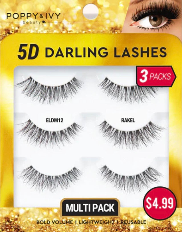 ABSOLUTE Poppy & Ivy5D Darling Lashes - 3 Pairs