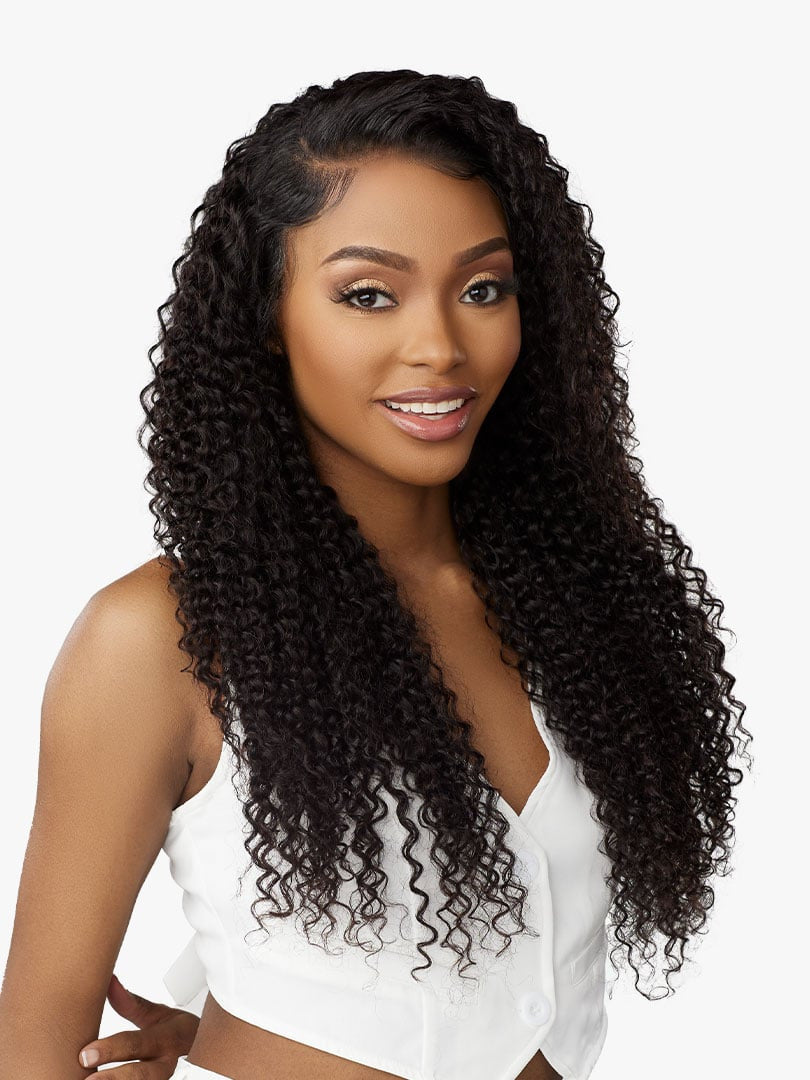 SENSATIONNEL 13A Glueless 100% Human Hair 13x4 Frontal HD Lace Wig - Bohemian Curl 20"