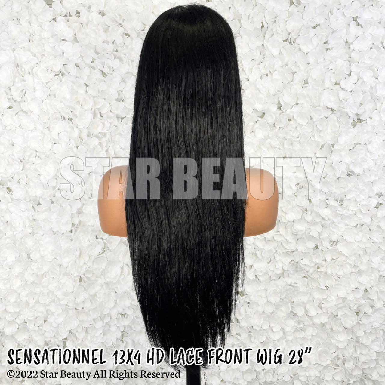 SENSATIONNEL 100% Human Hair 13A Glueless 13x4 Frontal HD Lace Wig - Straight (20"-34")