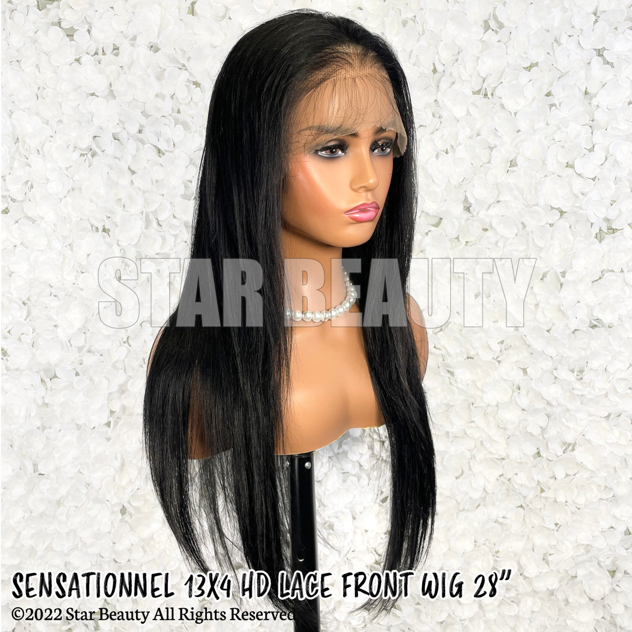 SENSATIONNEL 100% Human Hair 13A Glueless 13x4 Frontal HD Lace Wig - Straight (20"-34")