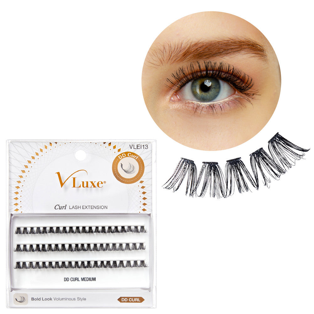 VLuxe CC & DD Curl Faux Mink Lash Clusters (12–16mm) DIY Lash Extensions
