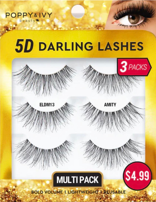 ABSOLUTE Poppy & Ivy5D Darling Lashes - 3 Pairs