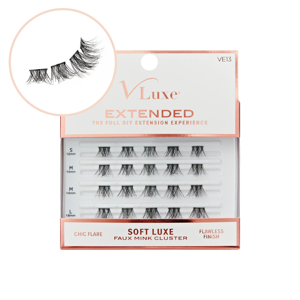VLuxe Extended Soft Luxe Faux Mink Lash Cluster