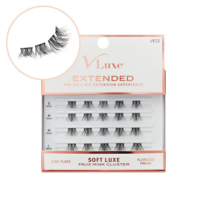 VLuxe Extended Soft Luxe Faux Mink Lash Cluster