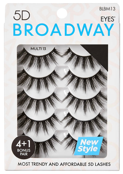 KISS Broadway 5D Lashes 5 Pair Multipack (30 Styles)