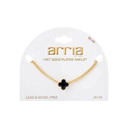 ARRIA 14K Gold Plated Butterflies Rhinestone Chain Anklet (#111- #140)