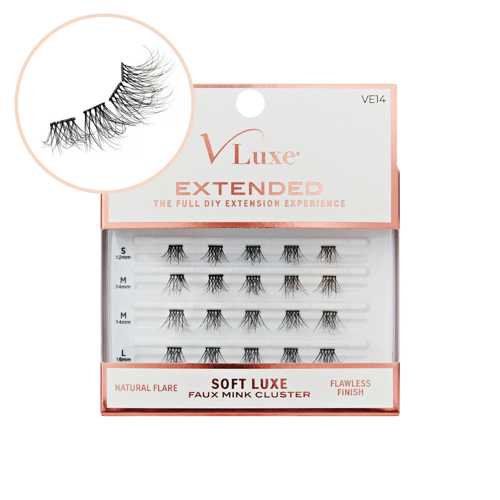 VLuxe Extended Soft Luxe Faux Mink Lash Cluster