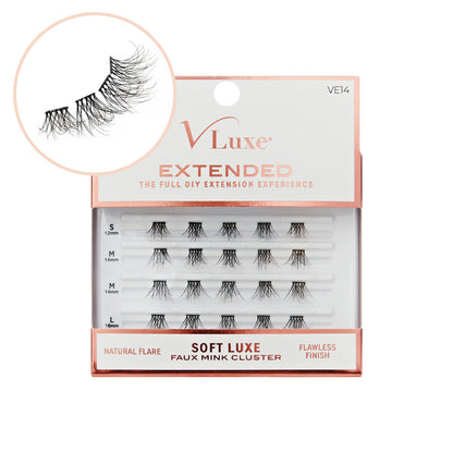 VLuxe Extended Soft Luxe Faux Mink Lash Cluster