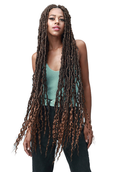 Bobbi Boss  Synthetic Crochet Braid Locs - NU LOCS FRENCH TIPS 36" 2x